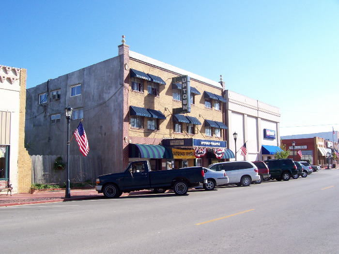 Uptown theater across street