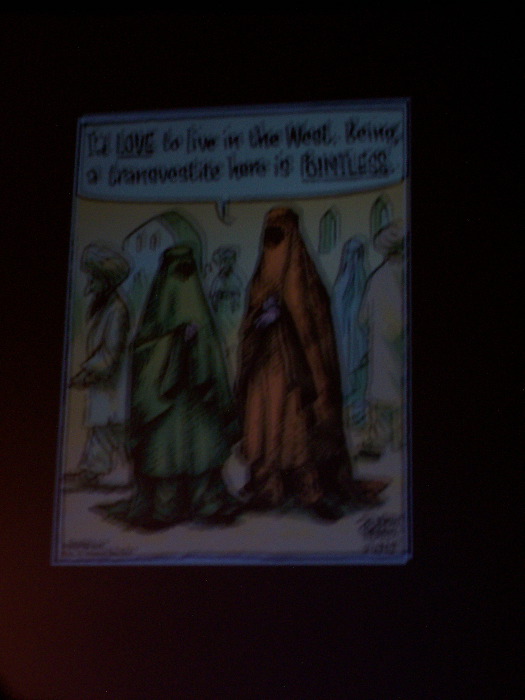 A blurry photo of a comic