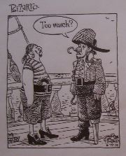 Bizarro comic with pirates