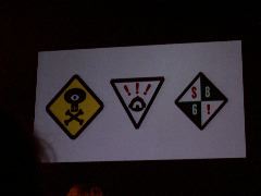 More warning symbols from Monsters, Inc.